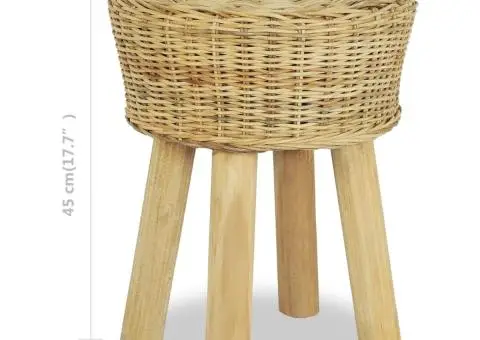 Scaun de bar, ratan natural - 4/4