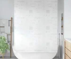 vidaXL Roletă perdea de duș 160x240 cm Imprimeu Splash