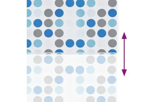 Roletă perdea de duș 140x240 cm Model cercuri - 5/5