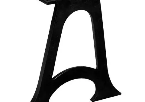 Picioare masă de cafea 2 buc, bază arcuită în formă de A, fontă - 3/5