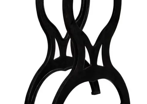 Picioare masă de sufragerie 2 buc. Cadru în X Fontă - 1/5