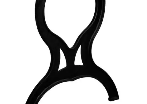 Picioare masă de sufragerie 2 buc. Cadru în X Fontă - 4/5