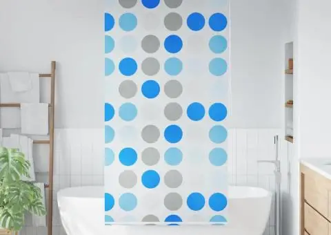 Jaluzea roletă de duș, model cu cercuri, 100x240 cm - 1/5