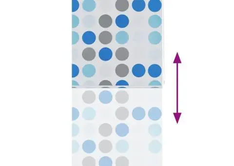 Jaluzea roletă de duș, model cu cercuri, 100x240 cm - 5/5