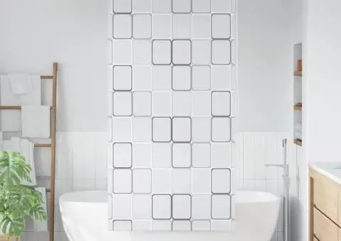 Jaluzea roletă de duș, model pătrate, 120x240 cm - 1/5