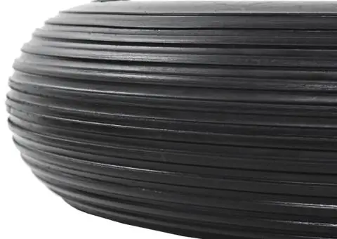 Roți de roabă cu osie, 2 buc, 4.00-8, PU solid, 390 mm - 4/5