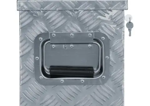 Cutie din aluminiu, 80 x 30 x 35 cm, argintiu - 2/5