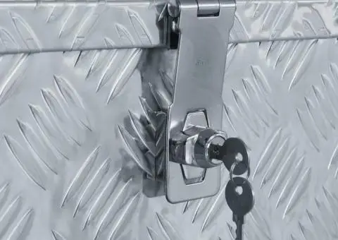 Cutie din aluminiu, 80 x 30 x 35 cm, argintiu - 5/5