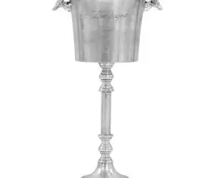 vidaXL Frapieră șampanie, argintiu, 39 x 29 x 71 cm, aluminiu