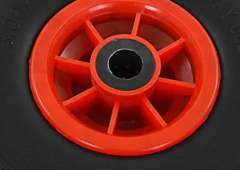 Roți de cărucior industrial, 4 buc., PU 3.00-4 (260x85) - 5/5