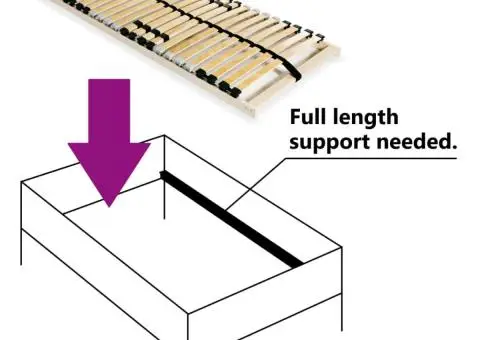 Bază de pat cu șipci, 28 șipci, 7 zone, 80 x 200 cm - 3/5