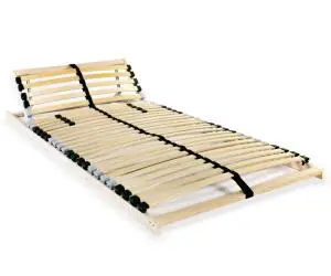 vidaXL Bază de pat cu șipci, 28 șipci, 7 zone, 80 x 200 cm