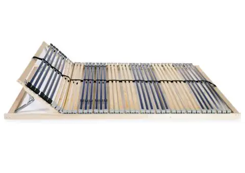 Bază de pat cu șipci, 42 șipci, 7 zone, 120 x 200 cm - 2/5
