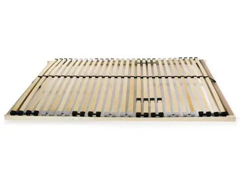 Bază pat cu șipci, 28 șipci, 7 zone, 100 x 200 cm - 2/5