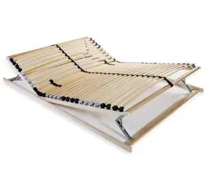 vidaXL Bază de pat cu șipci, 28 șipci, 7 zone, 120 x 200 cm