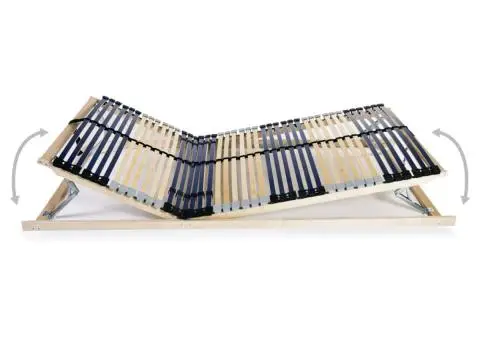 Bază de pat cu șipci, 42 șipci, 7 zone, 140 x 200 cm - 4/5