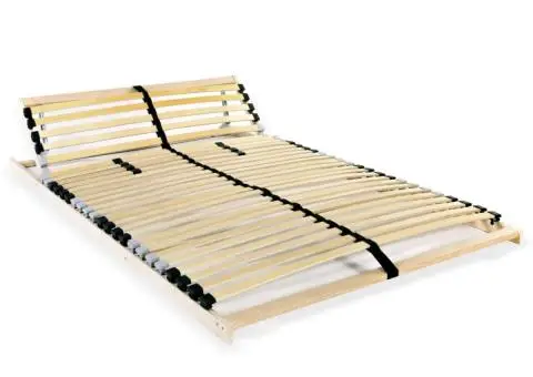 Bază de pat cu șipci, 28 șipci, 7 zone, 100 x 200 cm - 1/5