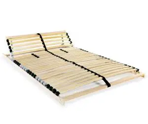 vidaXL Bază de pat cu șipci, 28 șipci, 7 zone, 100 x 200 cm