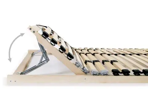 Bază de pat cu șipci, 28 șipci, 7 zone, 100 x 200 cm - 5/5