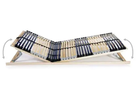 Bază de pat cu șipci, 42 șipci, 7 zone, 70 x 200 cm - 4/5