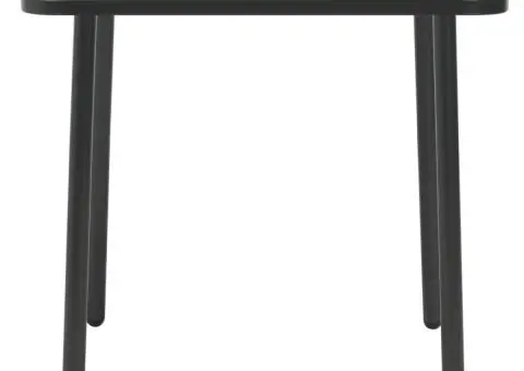 Set mobilier bistro, 3 piese, gri închis, oțel - 3/5