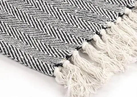 Cuvertură de pat, bumbac, bleumarin, 160x210 cm - 4/5