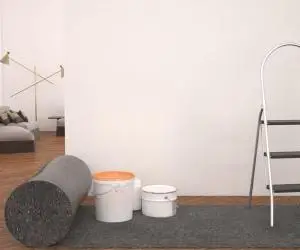 vidaXL Protecție antiderapantă podea zugravi, 50 m, 180 g/m², gri