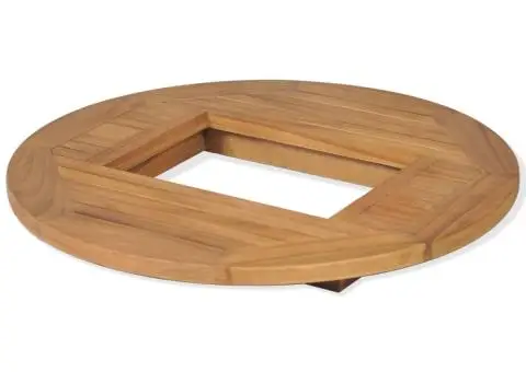 Blat de masă pentru lada de bere, 70 cm, lemn de tec - 2/5