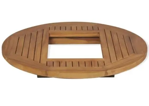 Blat de masă pentru lada de bere, 70 cm, lemn de tec - 4/5