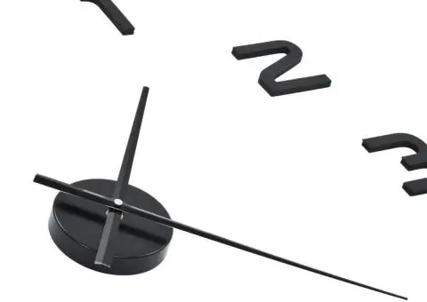 Ceas de perete 3D, negru, 100 cm, XXL, design modern - 5/5