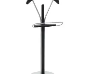 vidaXL Cuier pentru costum, negru și gri, 45 x 35 x 107 cm