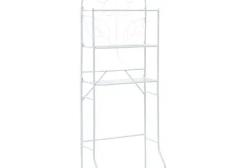 Etajeră de toaletă, alb, 60x33x174 cm - 1/5