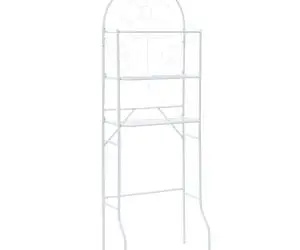vidaXL Etajeră de toaletă, alb, 60x33x174 cm