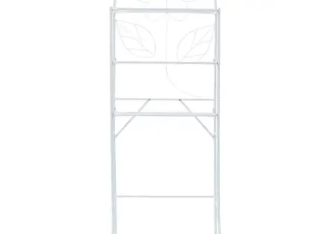 Etajeră de toaletă, alb, 60x33x174 cm - 2/5