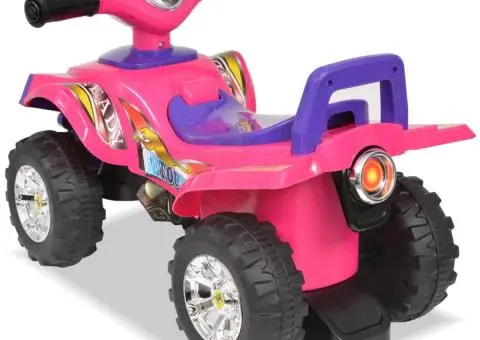 ATV de plimbare pentru copii cu sunet și lumină roz și violet - 2/5