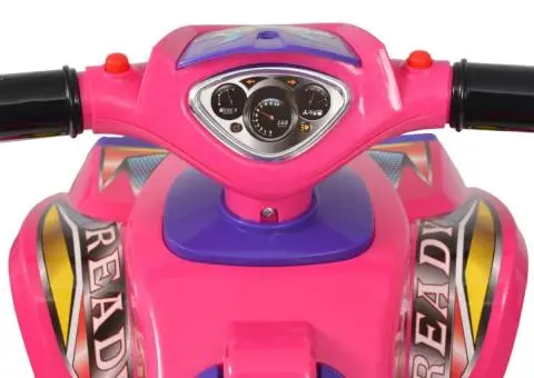 ATV de plimbare pentru copii cu sunet și lumină roz și violet - 4/5