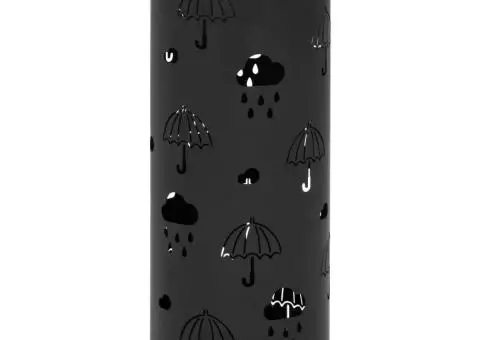 Suport pentru umbrele, model umbreluțe, oțel, negru - 1/5