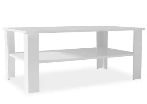 Măsuță de cafea din PAL, 100 x 59 x 42 cm, alb - 2/5