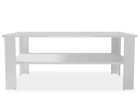 Măsuță de cafea din PAL, 100 x 59 x 42 cm, alb - 3/5