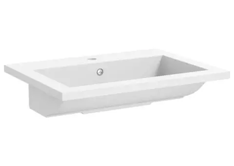 Chiuvetă din granit, alb, 600 x 450 x 120 mm - 4/5