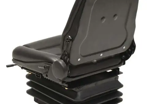 Scaun cu suspensie, spătar reglabil pentru tractor și stivuitor - 4/5