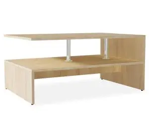 vidaXL Măsuță de cafea, PAL, 90x59x42 cm, culoarea stejarului