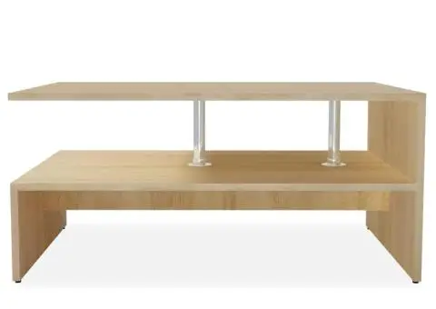 Măsuță de cafea, PAL, 90x59x42 cm, culoarea stejarului - 2/5