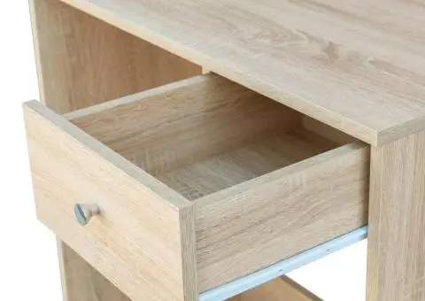 Masă de toaletă, stejar, 75x40x141 cm, PAL - 4/5