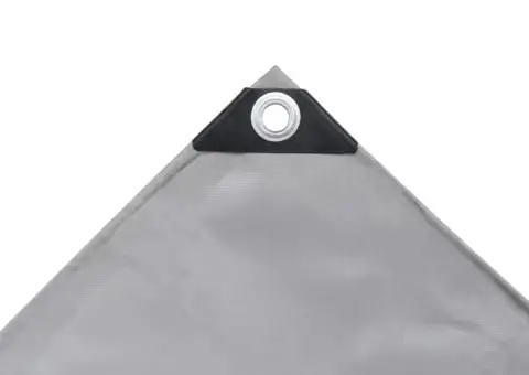 Prelată, gri, 650 g/m², 4x4 m - 3/5