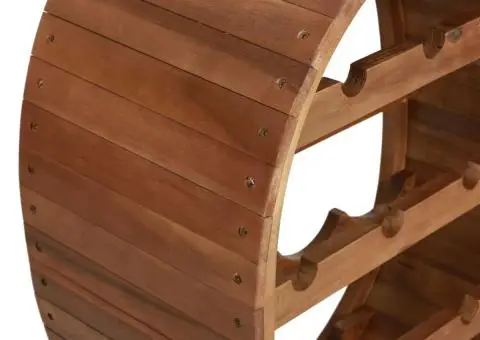 Suport sticle de vin, 13 sticle, lemn masiv de acacia - 5/5