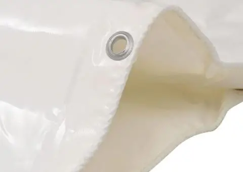 Prelată 650 g/m² 4 x 6 m alb - 2/5