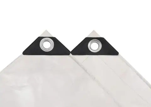 Prelată 650 g/m² 4 x 6 m alb - 3/5