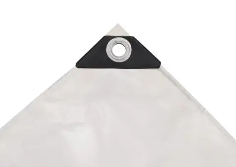 Prelată 650 g/m² 4 x 6 m alb - 4/5