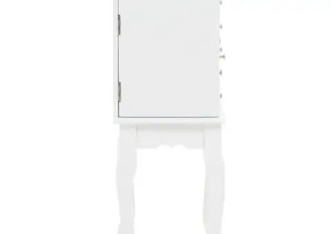 Dulap de bijuterii independent, alb - 4/5